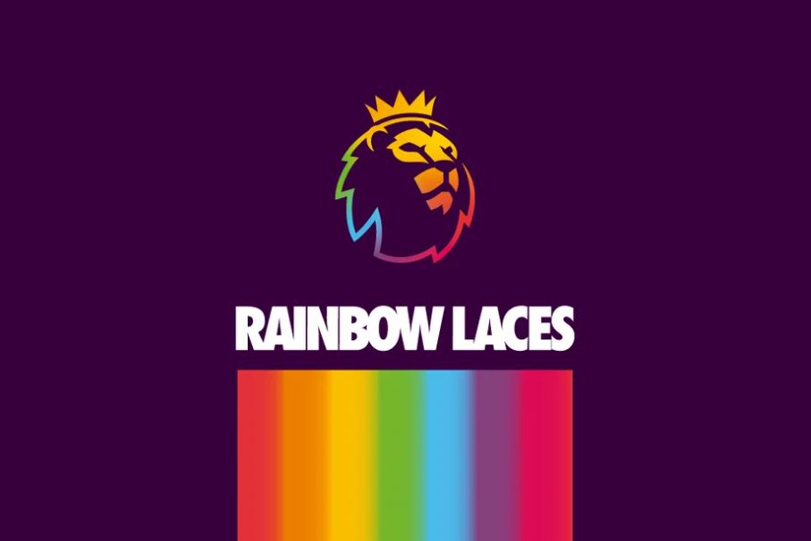 Stonewall Football Premier League Pride LGBTQ Pair of Rainbow Shoe Laces New 