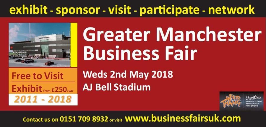 Proud sponsor and exhibitor of the Greater Manchester Business Fair #ManchesterBizFair