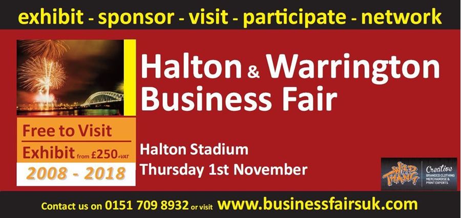 Proud sponsor and exhibitor of the Halton & Warrington Business Fair #HaltonBizFair