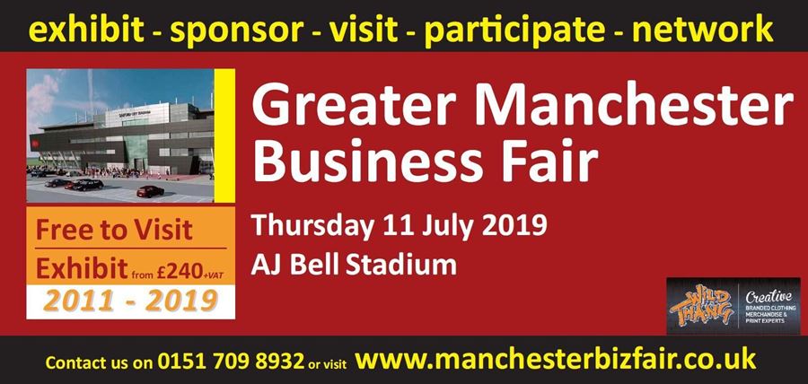 Proud sponsor and exhibitor of the Greater Manchester Business Fair