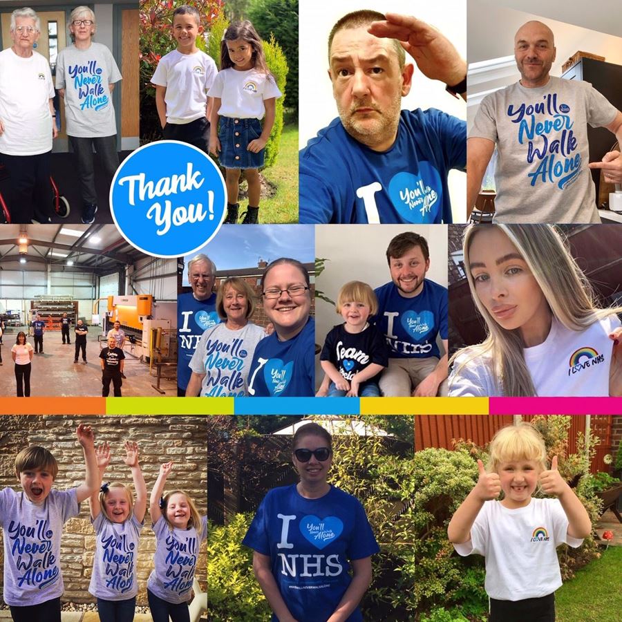 Heartfelt thank you from Wild Thang  to everyone who has purchased an NHS t-shirt !