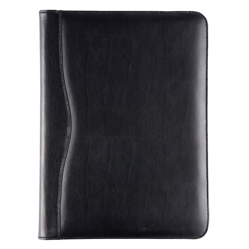 Picture of Black Balmoral Leather A4 Conference Folder