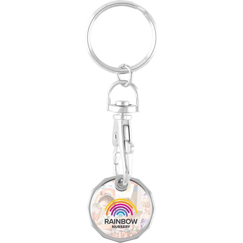 Picture of Full Colour Trolley Coin Keychain