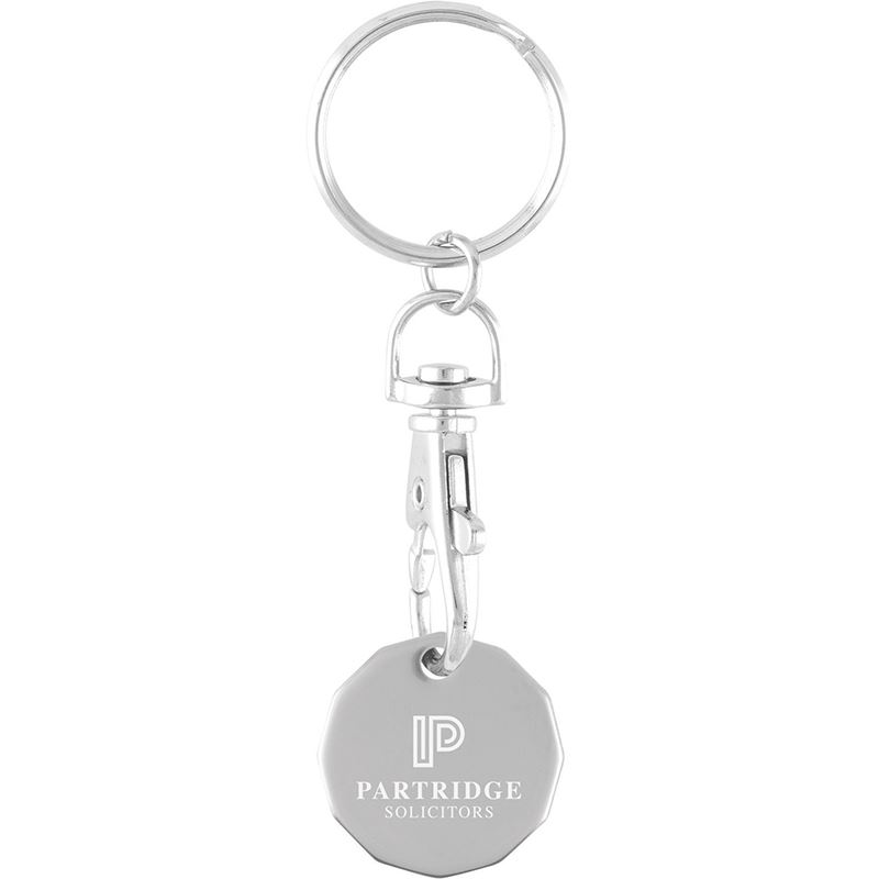 Picture of Laser Engraved Trolley Coin Keychain