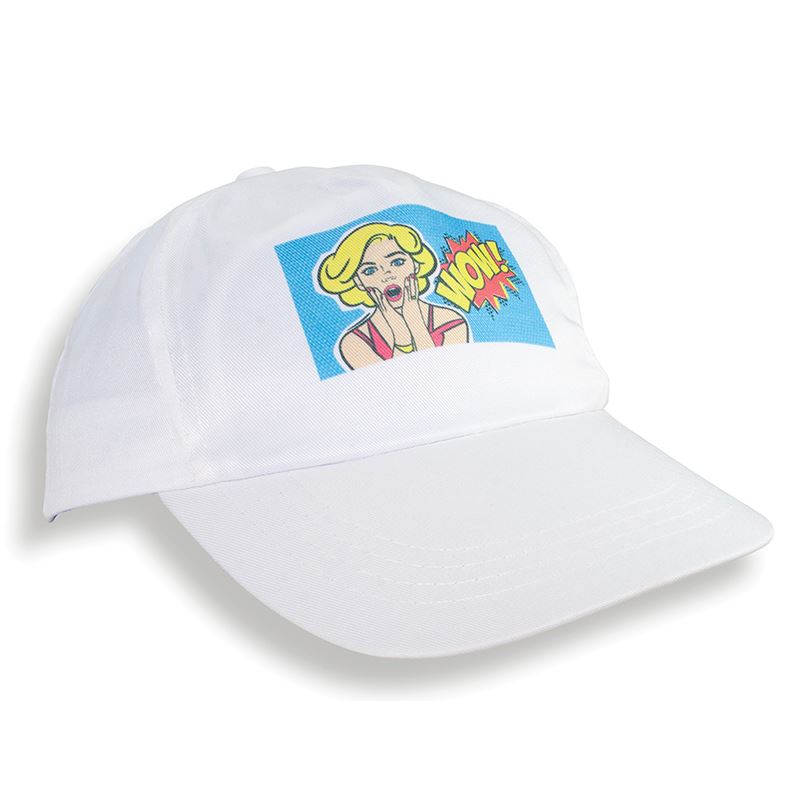 Picture of WHITE SUBLIMATION BASEBALL CAP