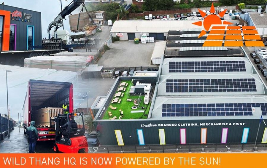 Embracing the Sun: Wild Thang HQ's Solar Panel Installation and Sustainable Commitment