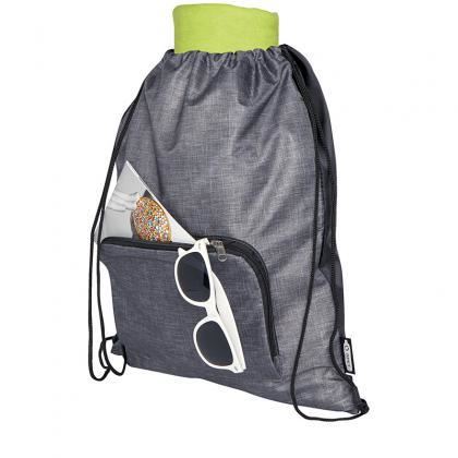 Picture of Ash recycled foldable drawstring bag 7L