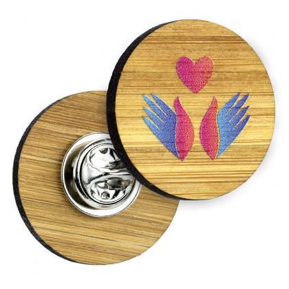 Picture of Bamboo Clutch Pin Badge