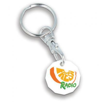 Picture of 100% Recycled Trolley Coin Keyring