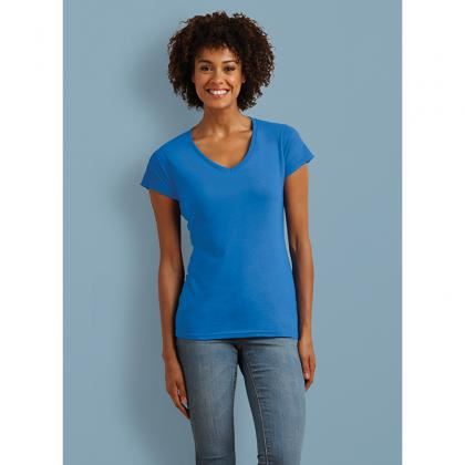 Picture of Gildan Ladies Softstyle V Neck T-Shirt