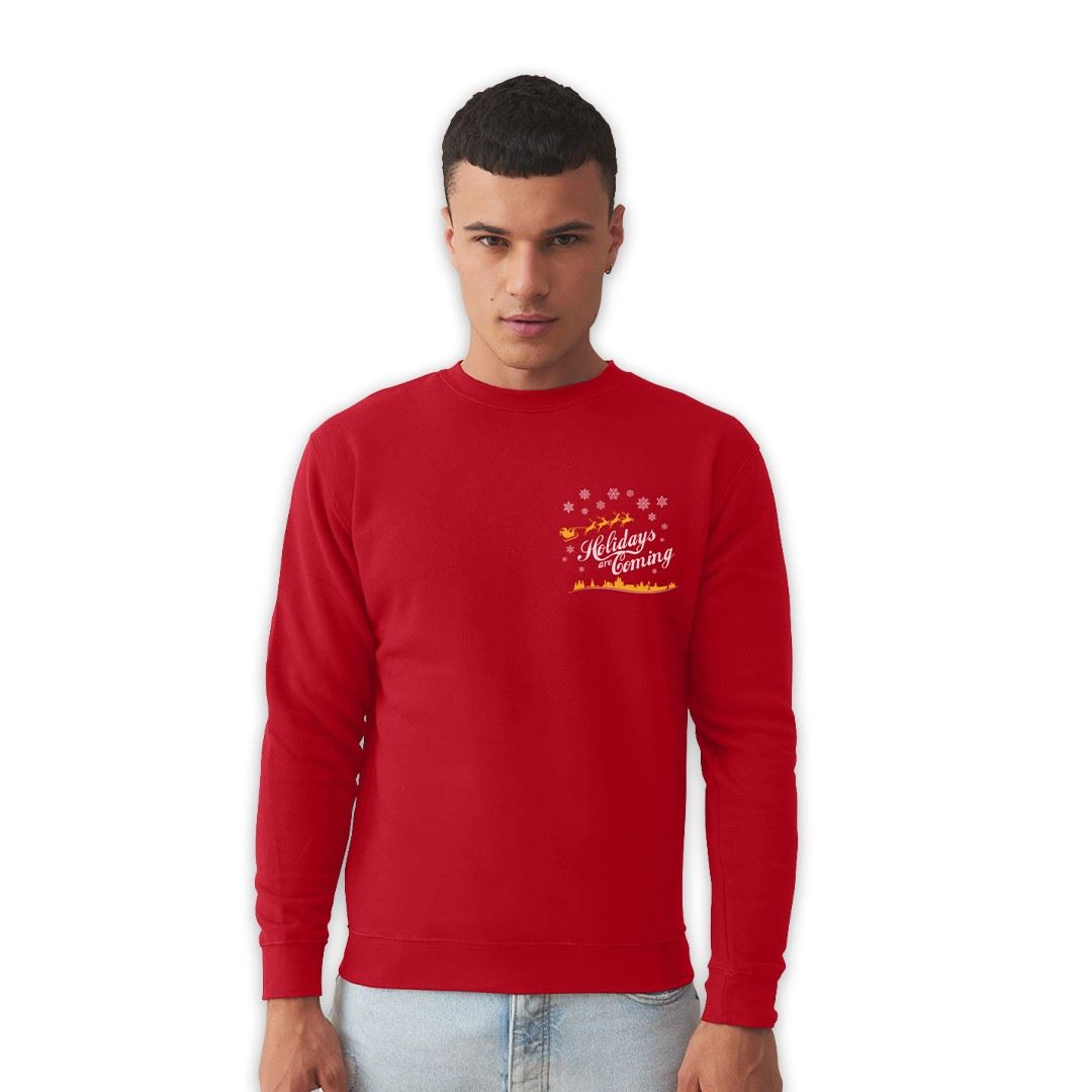 Picture of Organic Sweatshirt in Fire Red